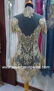 Kebaya Pengantin Gold Brokat