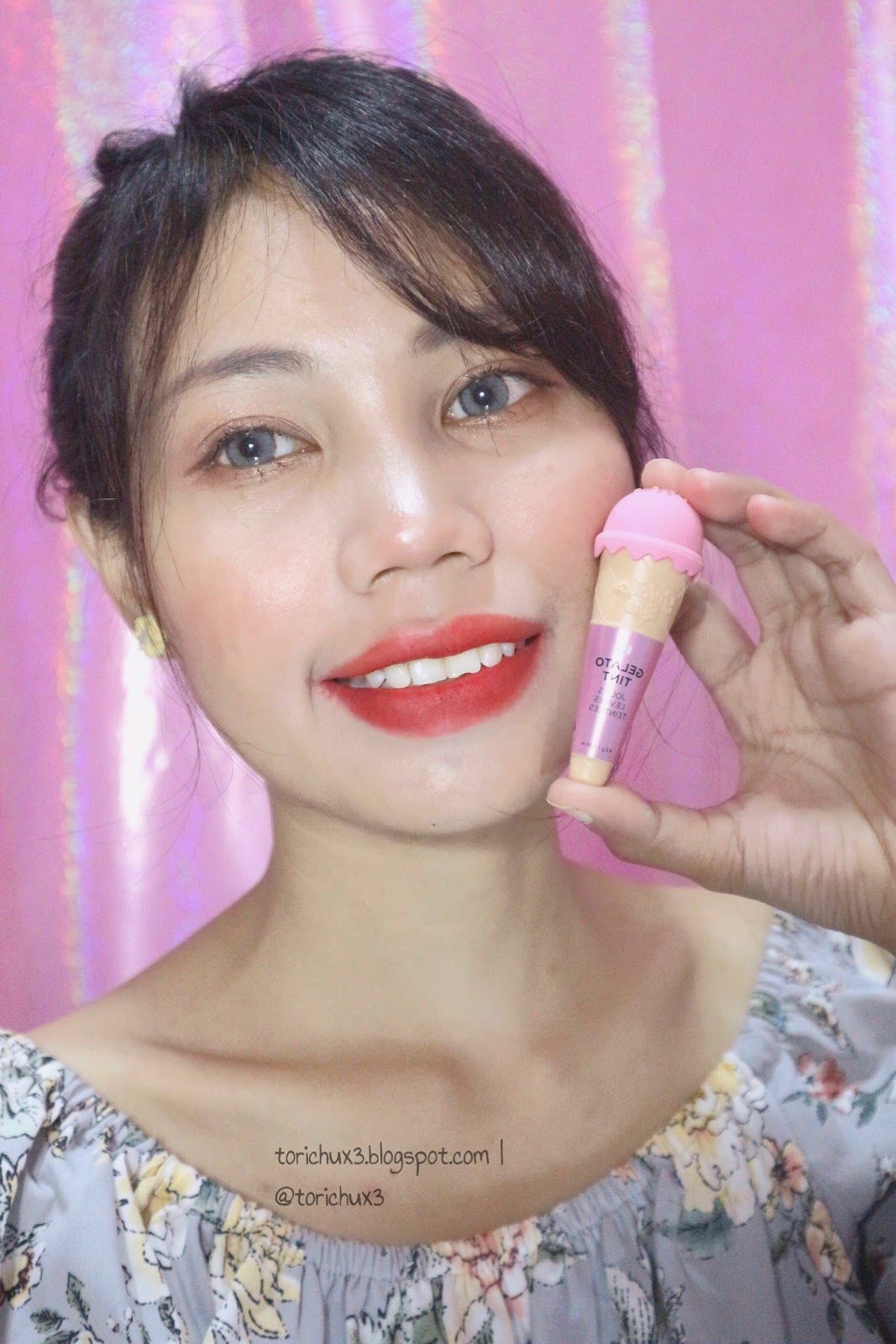 Tori Chu [ TESTERKOREA ] THE FACE SHOP GELATO TINT 3 FALLING IN RED