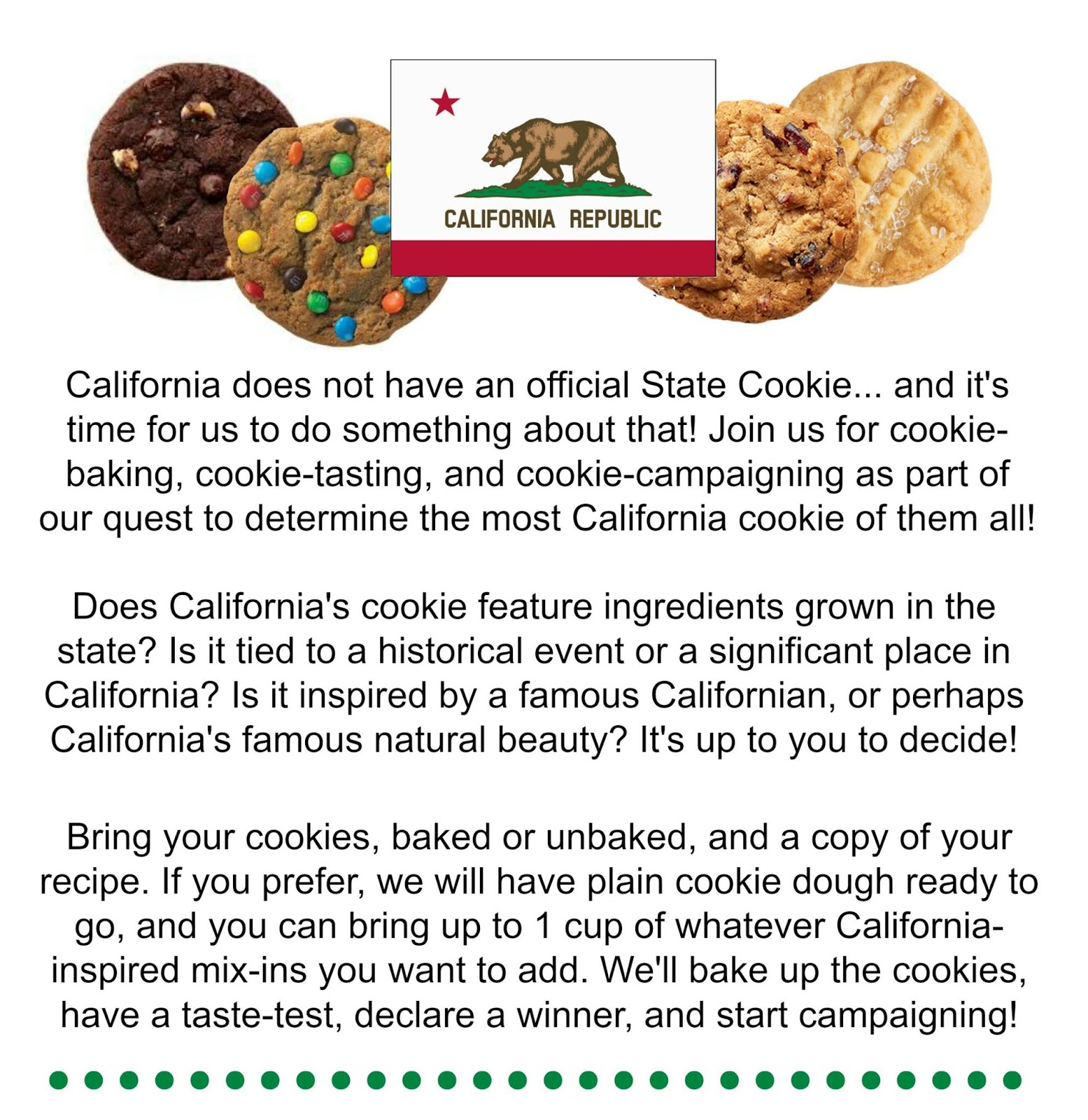 Cindy deRosier My Creative Life Inventing a State Cookie for California