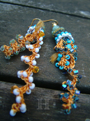 Beaded Crochet Earrings - ClearlyHelena