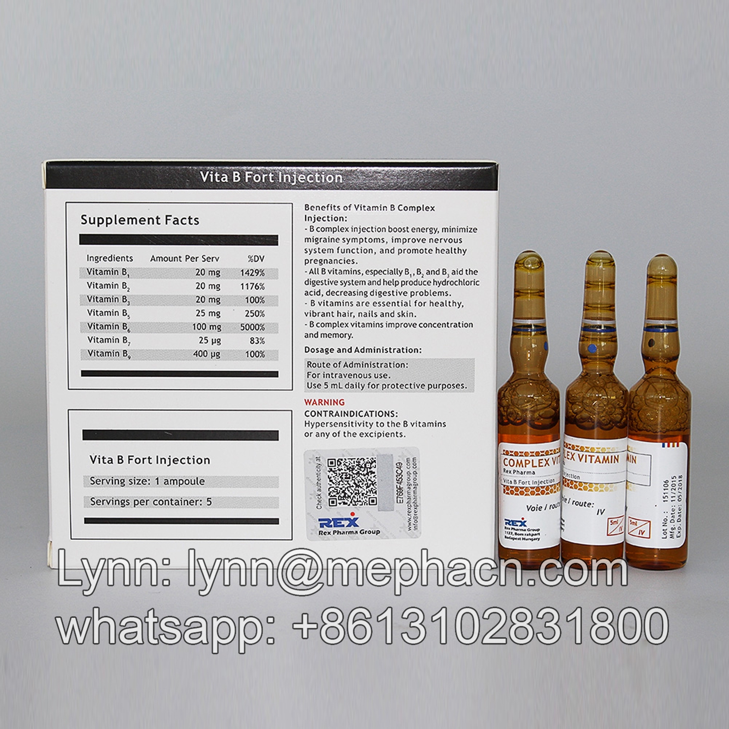 Complex Vitamin B Injection