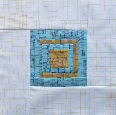 Modern quilt block using Tula Pink City Sampler pattern