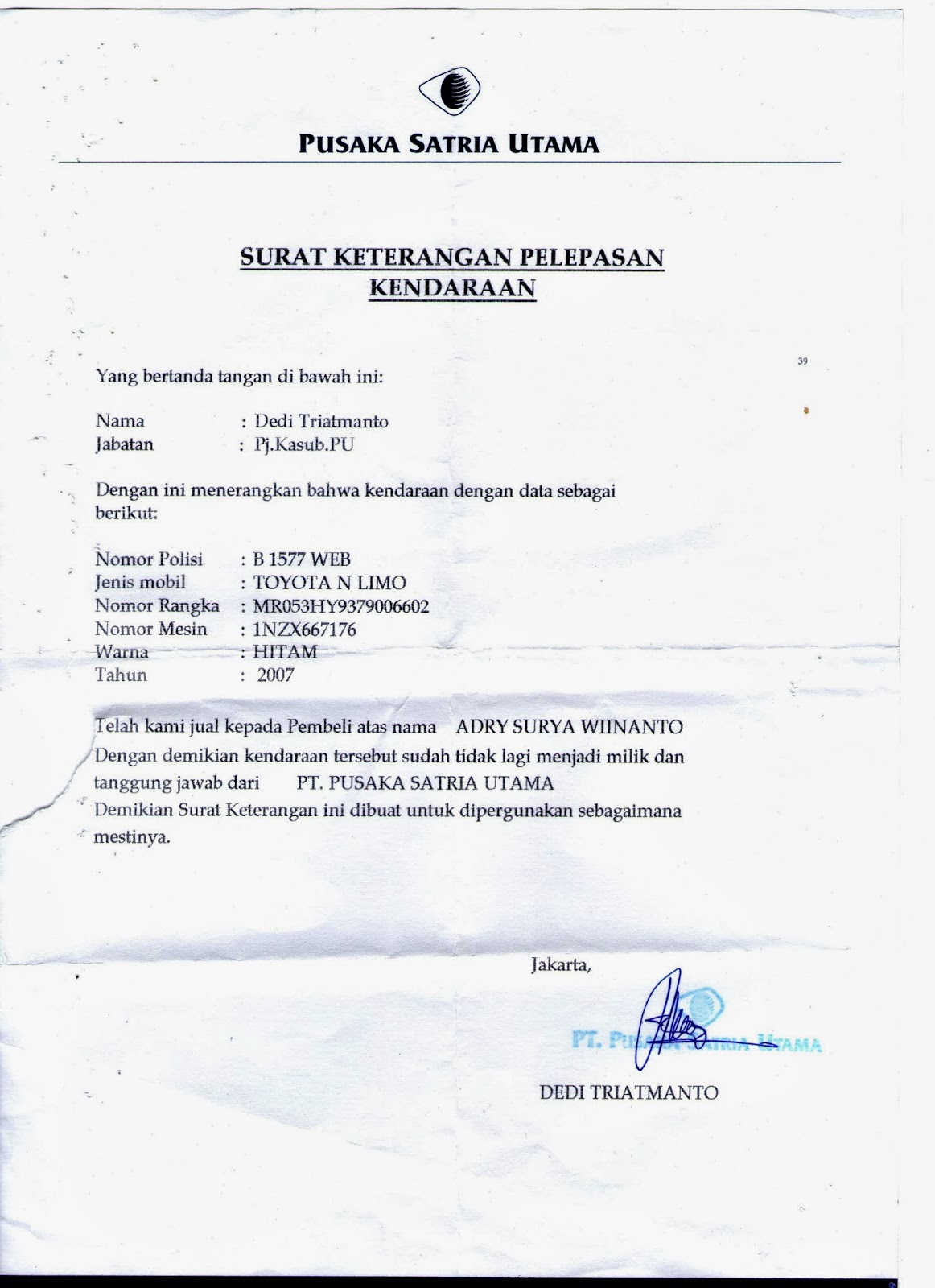 Cetak Surat Pelepasan Akpk