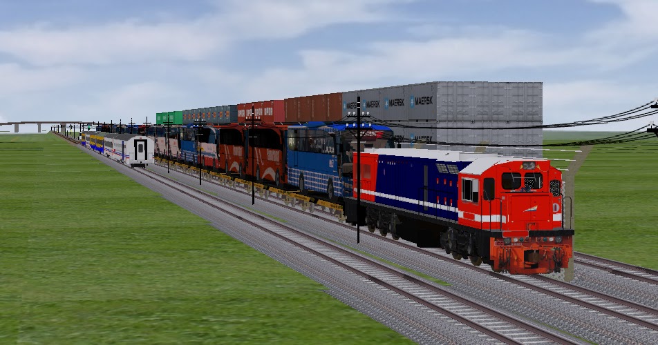 Add Ons OpenBVE Indonesia Dimas Railfans Productions KA Angkutan Bus