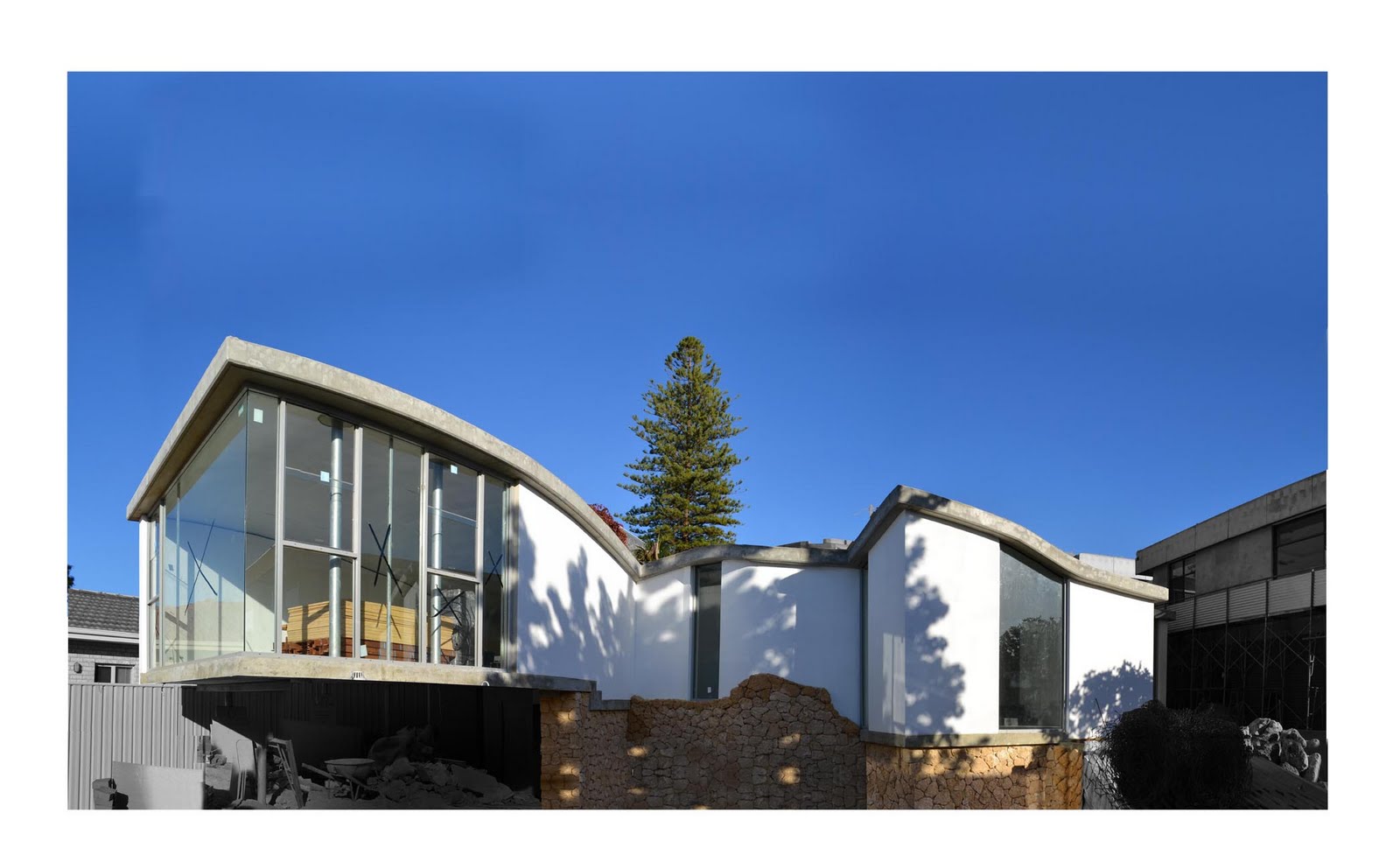 EnterProjects The Aldrich House Exterior In A State of Process