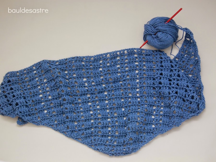 chal triangular a crochet