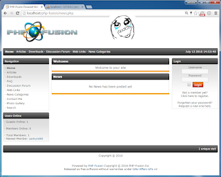 Installation von PHP-Fusion 7 PHP CMS auf Windows XAMPP Tutorial 21