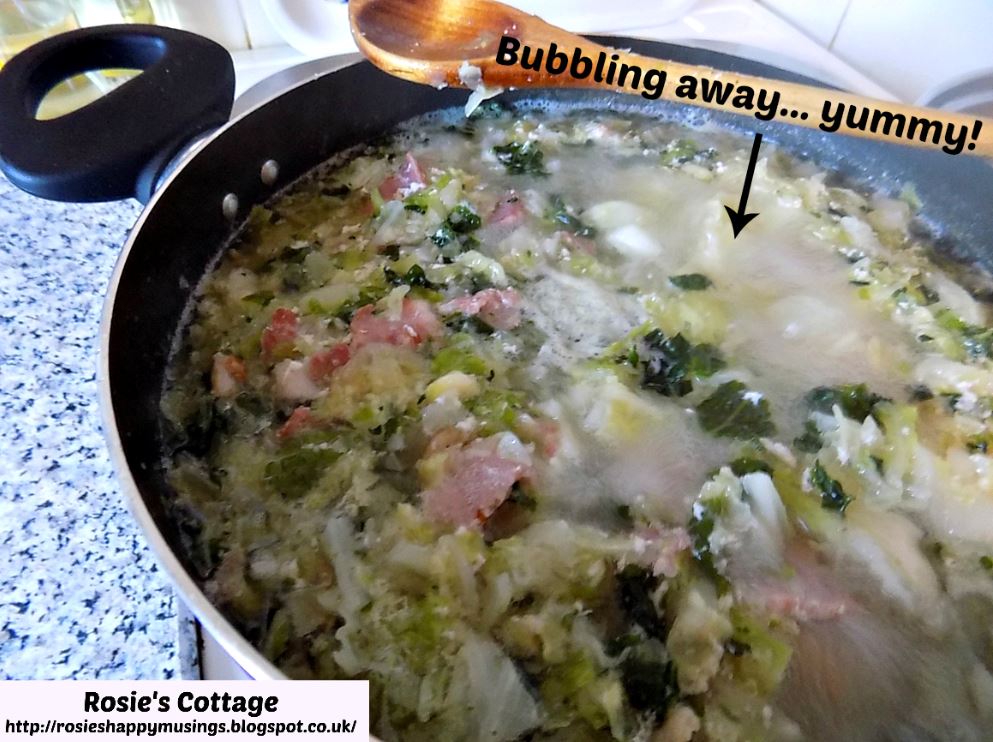 Rosie S Cottage Ham Cabbage Fluffy Mashed Potato