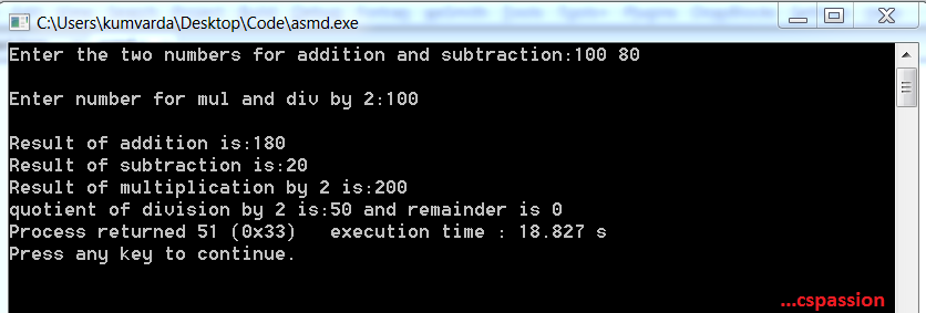 Addition,multiplication,division,subtraction without using respective ...