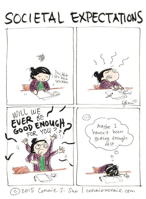 cartoonconnie comics blog Societal Expectations