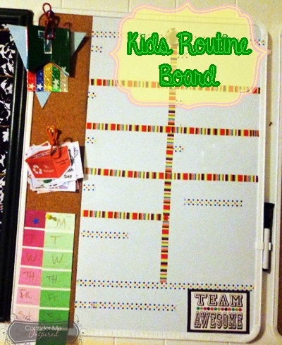 Consider Me Inspired : Diy Routine and Goal Boards