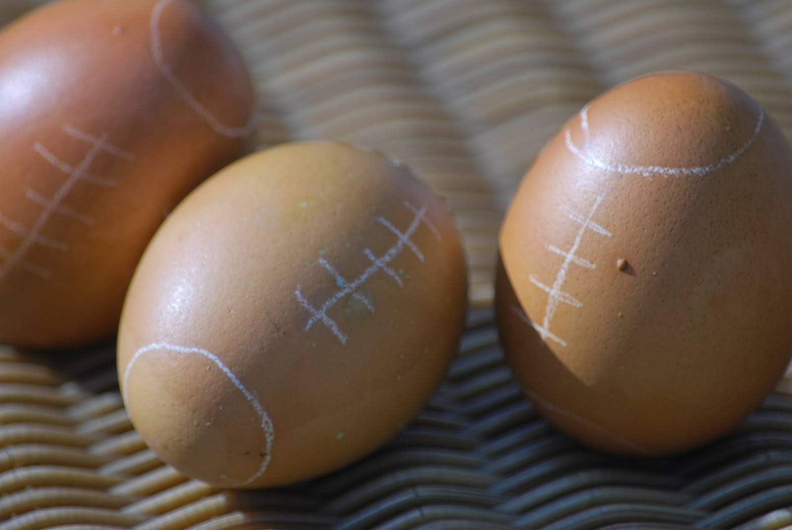 My story in recipes: Football Egg Cupcakes