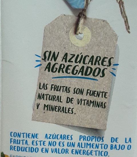 alimentos sin azúcar agregado