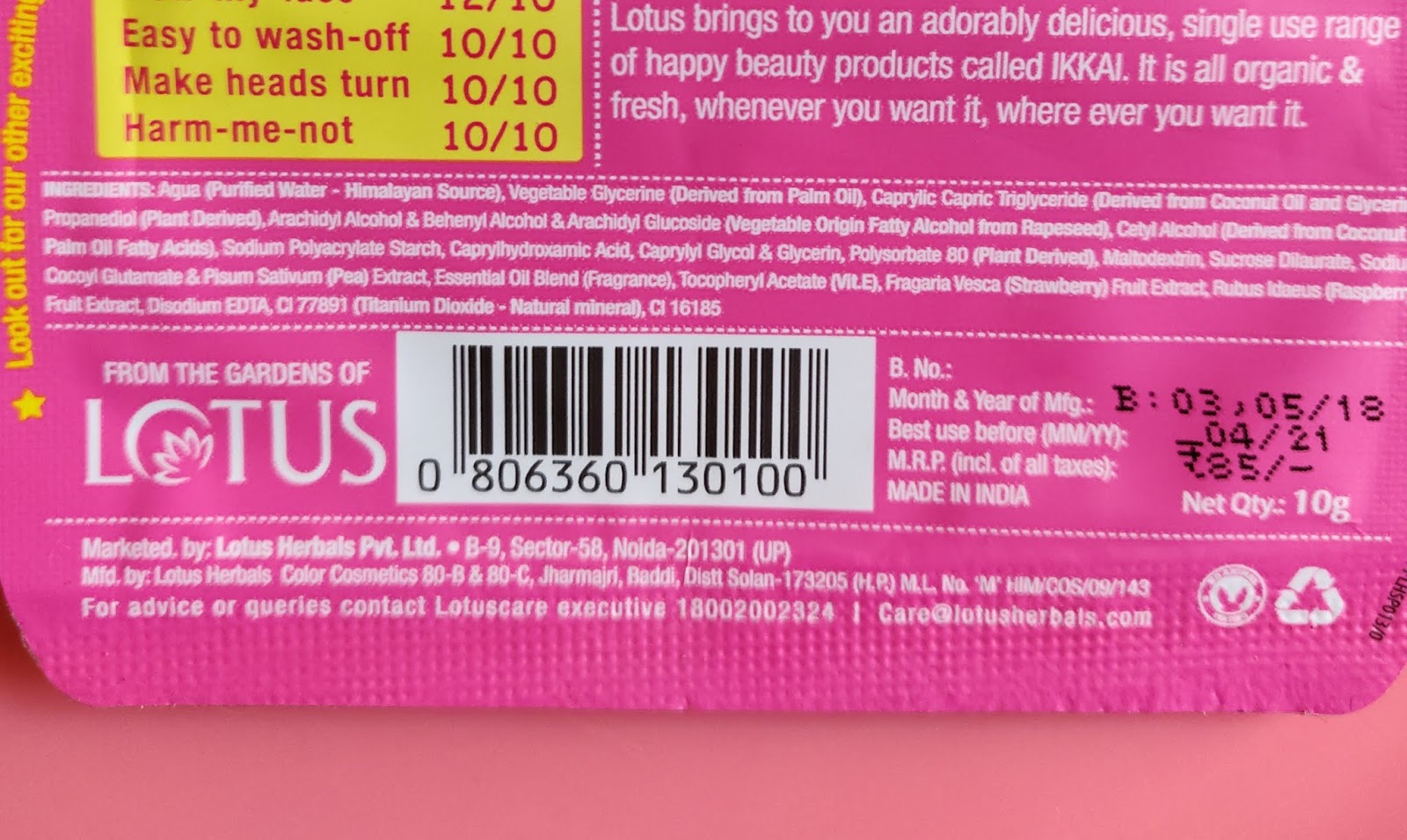 Ikkai by Lotus Herbals Berry Blush Face Souffle Review Skincare Villa