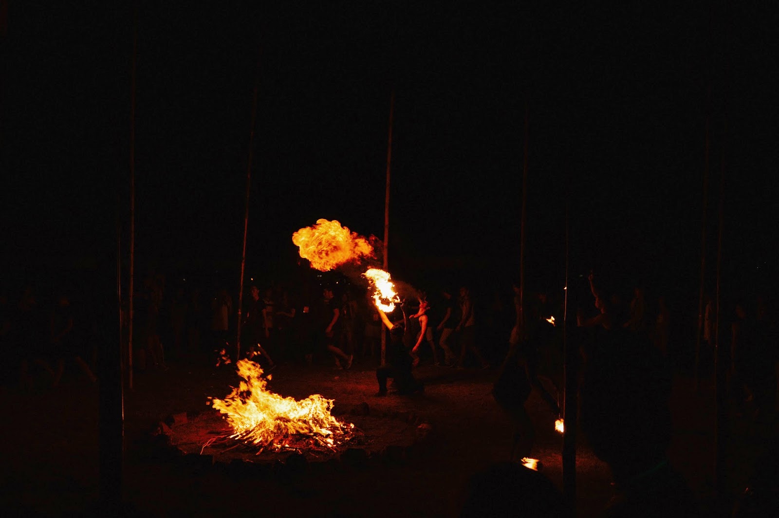 fire dancing
