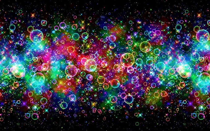 Gekleurde achtergrond met bubbels