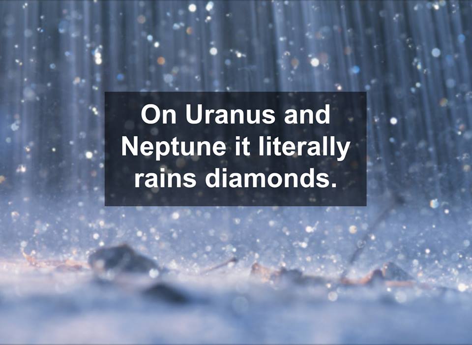 UNBELIEVABLE FACTS ITS RAINING DIAMONDS!
