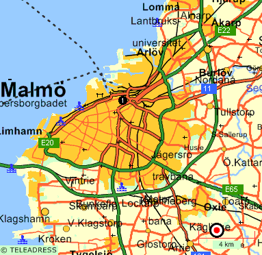 Karta över Malmö Kommun Bild | Karta över Sverige, Geografisk, Fysisk ...