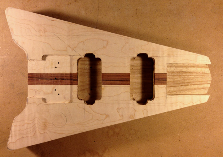 Planchet Guitars 1987 Headless Build