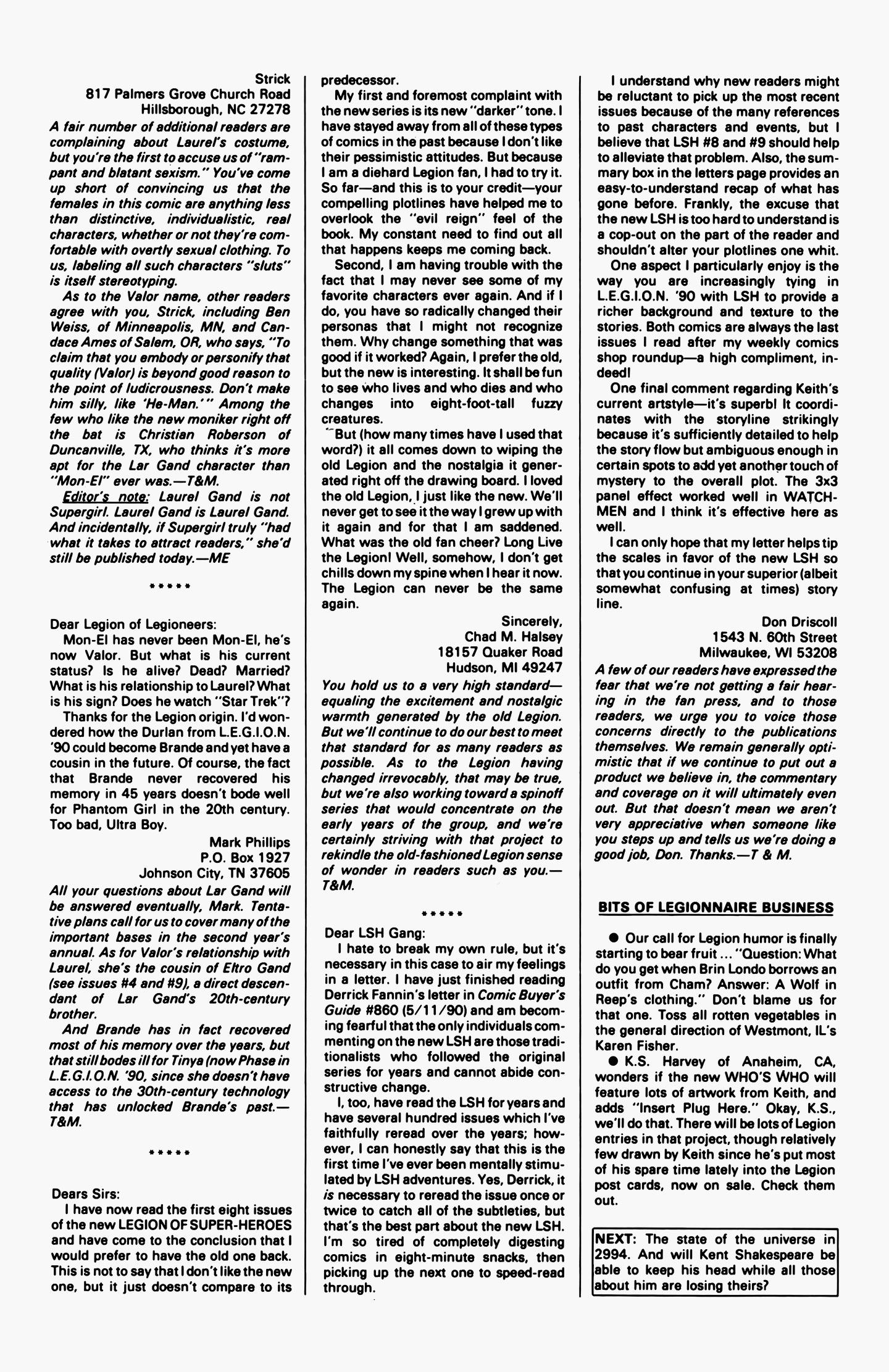 Legion of Super-Heroes (1989) 12 Page 26