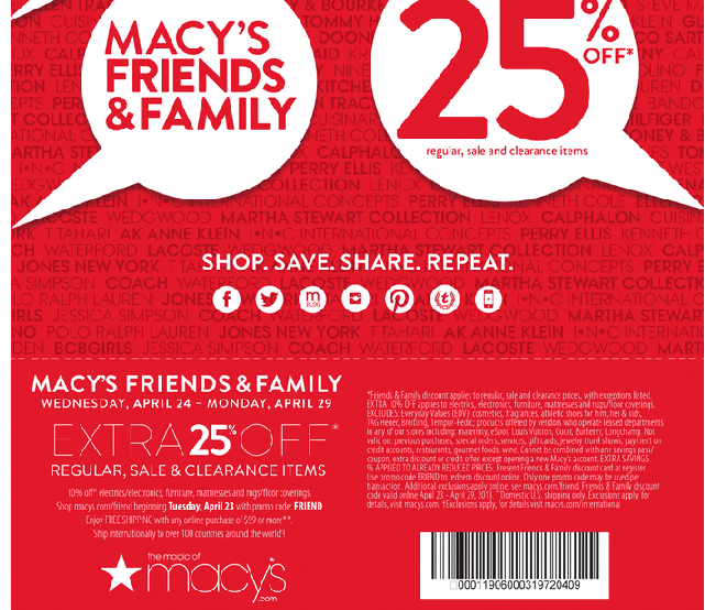 In-Store Printable Coupons, Discounts and Deals! Printable Coupons 2014: Macy&#39;s Coupons 2013; In ...