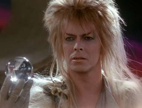 Jareth, el Rey de los Goblins (David Bowie), en Dentro del laberinto - Cine de Escritor