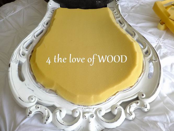 4 the love of wood HOW TO UPHOLSTER AN OPEN CHAIR BACK step two