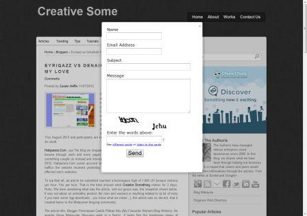 add blogger pop up contact form with professional look creative some