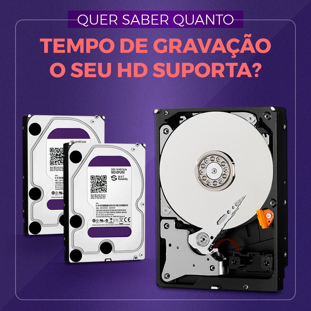 HD para DVR CFTV Capacidade de gravação do HD UpperSeg