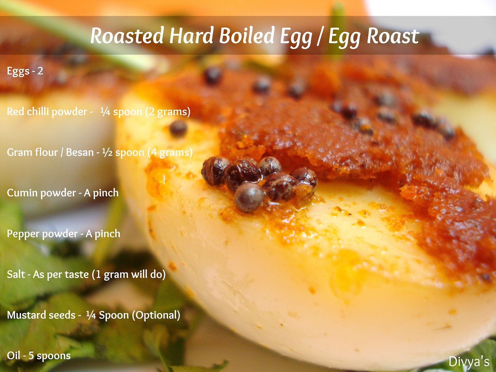 Roasted Hard Boiled Egg / Egg Roast You Too Can Cook