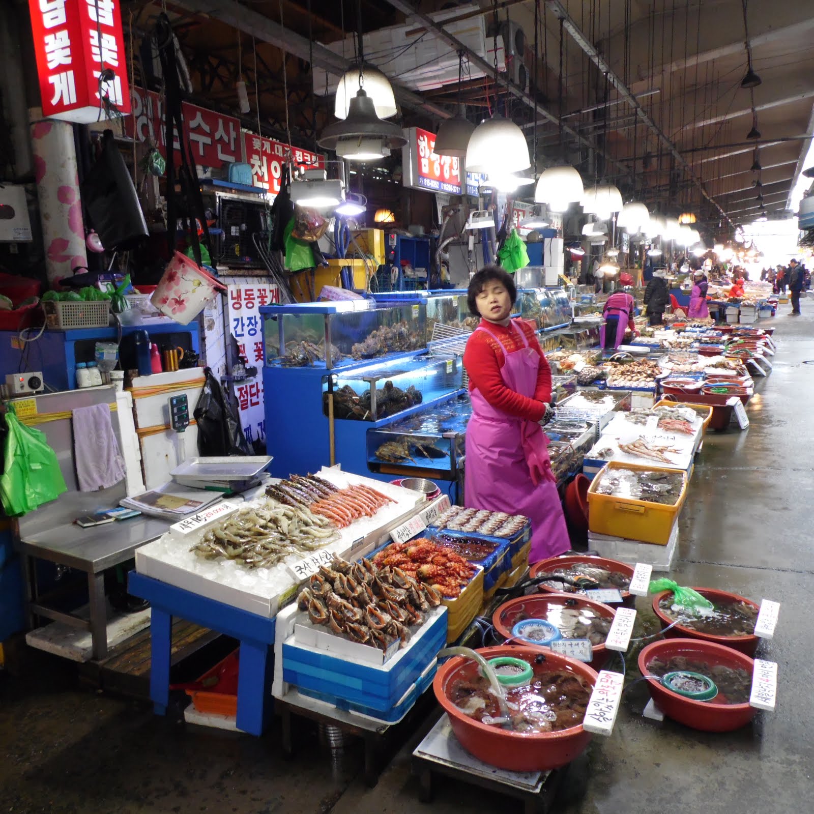 Noryangjin balık pazarı-eski bölüm