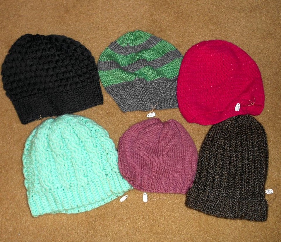Bridge and Beyond Donating Knitted Hats Warms Homeless