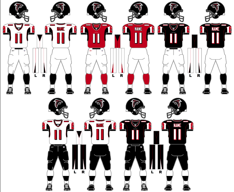 Back in black: A brief look at Atlanta Falcons uniforms throughout the  decades - Atlanta Magazine