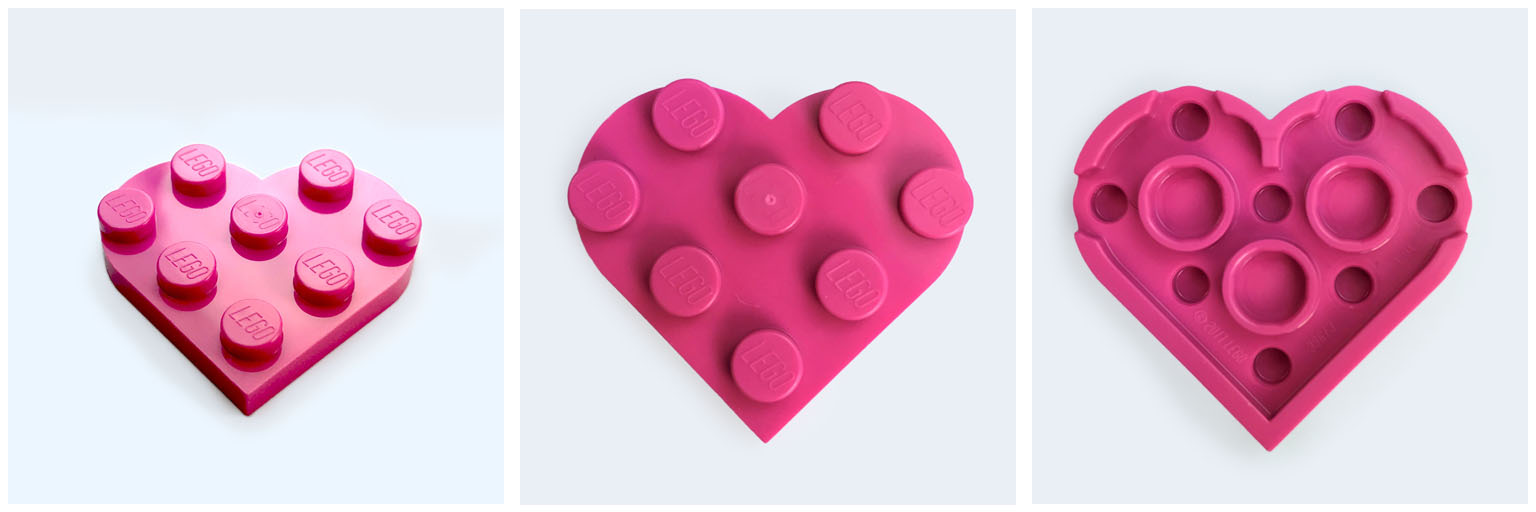 Lego® 39613, 6254513 plate heart shape 3x3 dark pink