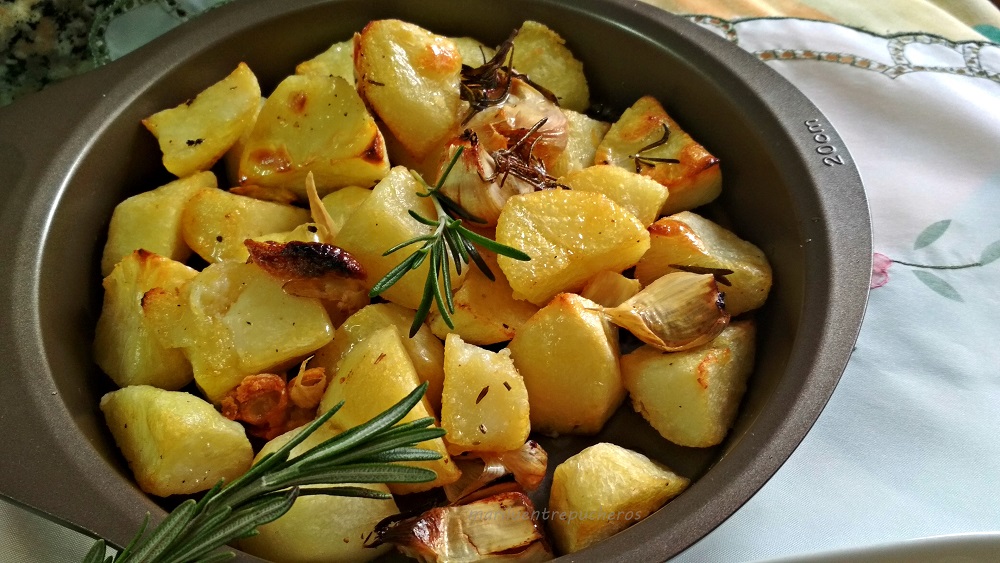 Marilú Entre Pucheros PATATAS ASADAS AL ESTILO JAMIE OLIVER