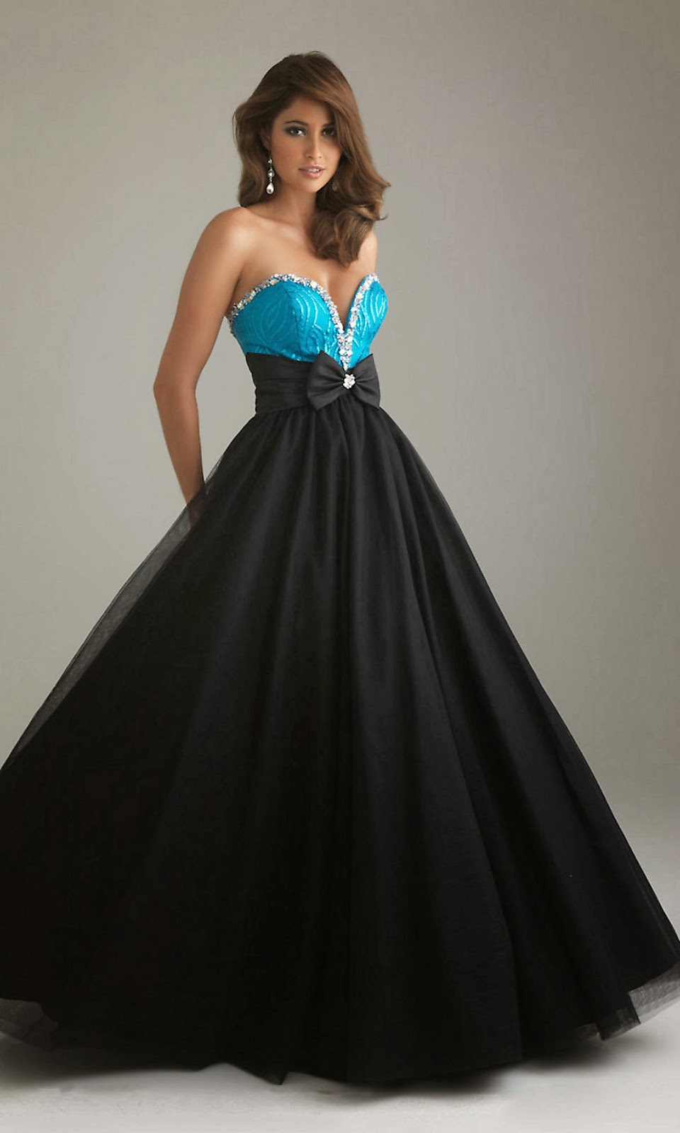 black corset top prom dress