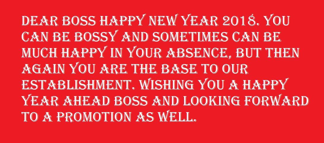 New Year Wishes For Boss