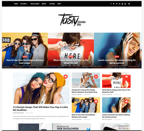 ChicMag Carousel Blogger Template