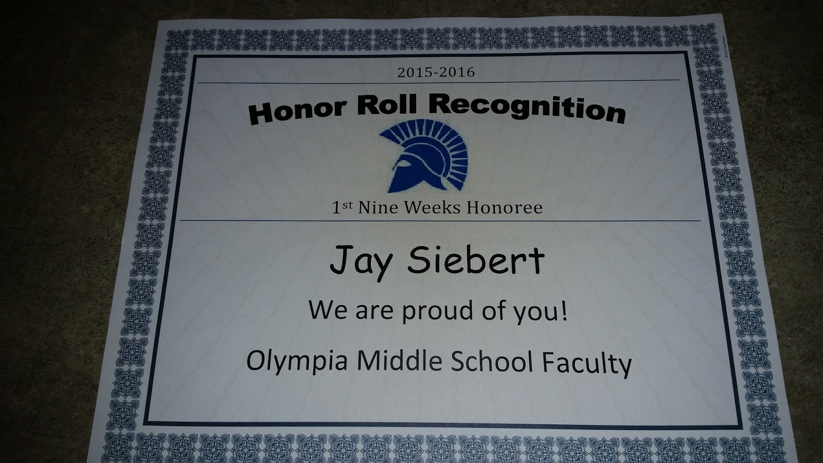 Love, Laughter, Joy and Everything In Between: Honor Roll