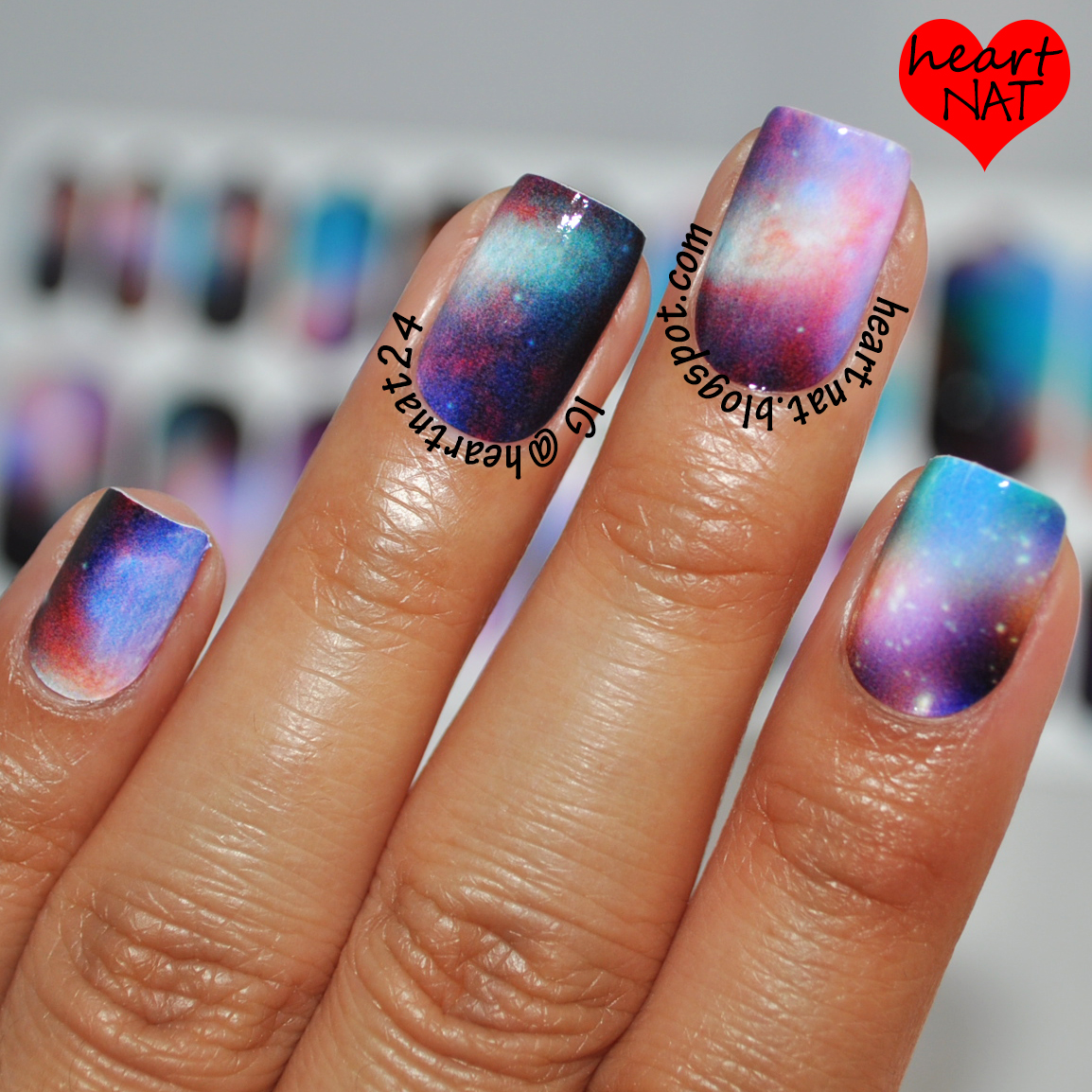 heartnat NCLA Nail WrapsReview & Tutorial