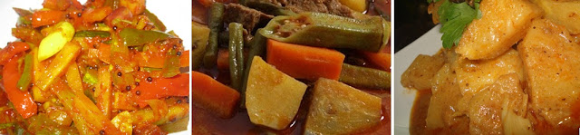 acar rampai, dalca sayur pajeri nenas