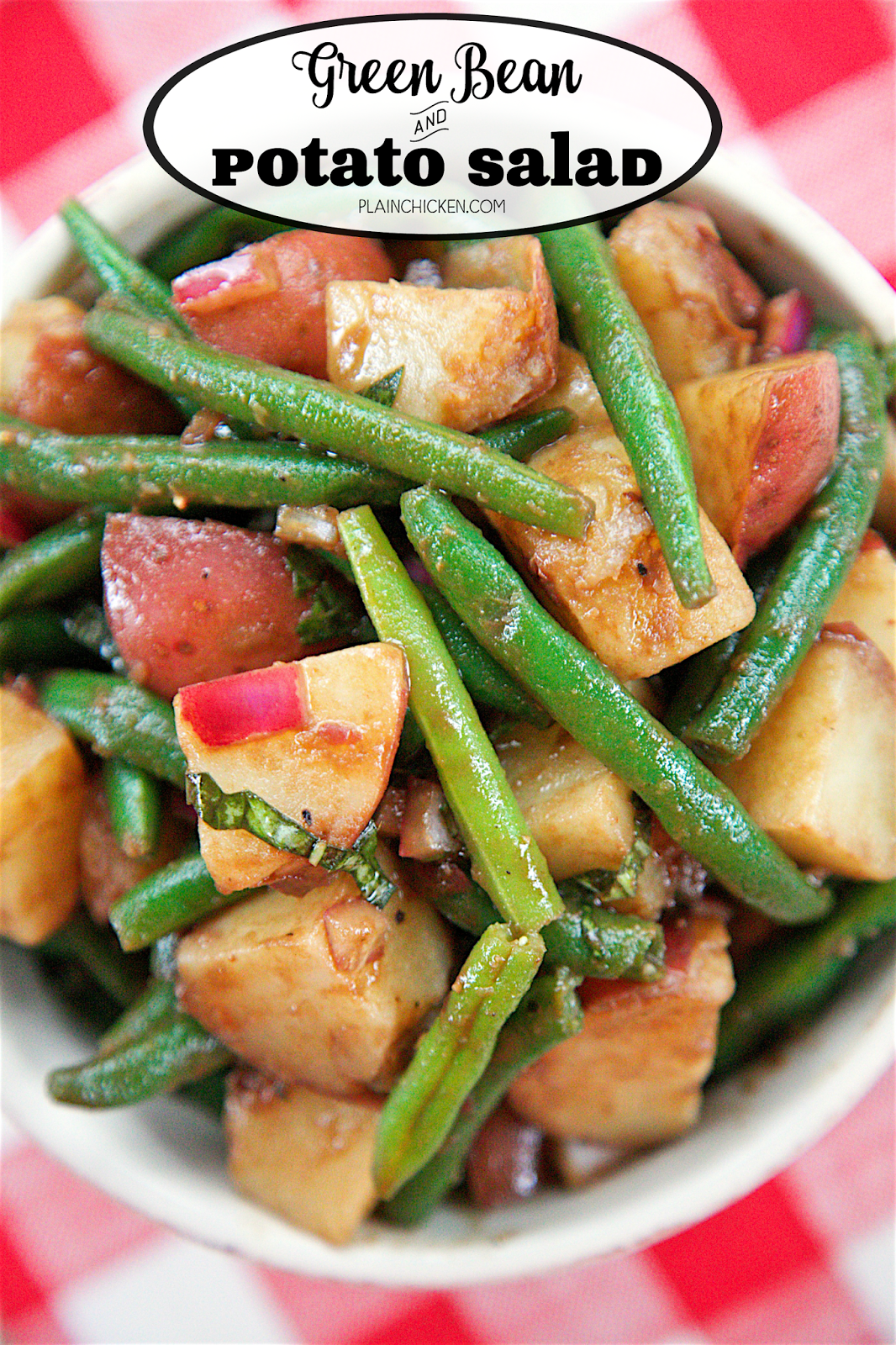 Green Bean and Potato Salad Plain Chicken