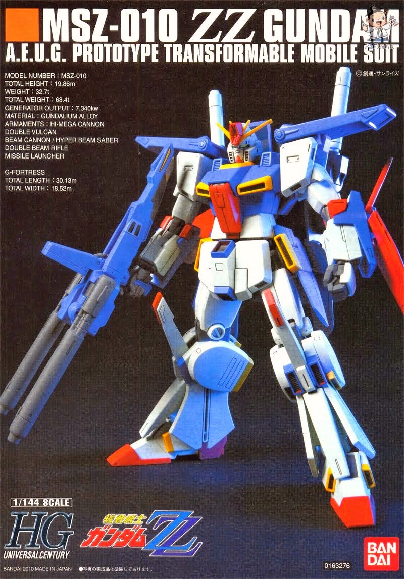 MSZ010 ZZ Gundam Gundam Review