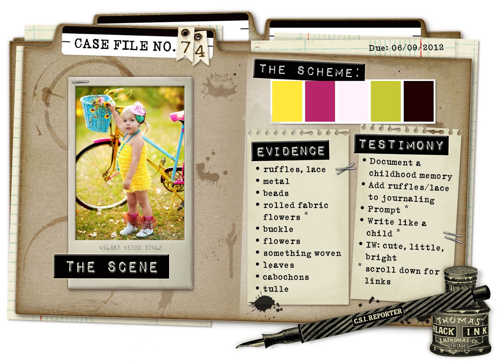 Scrap Your Mama Never Taught You: CSI Case File #74 - My Favorite Three...