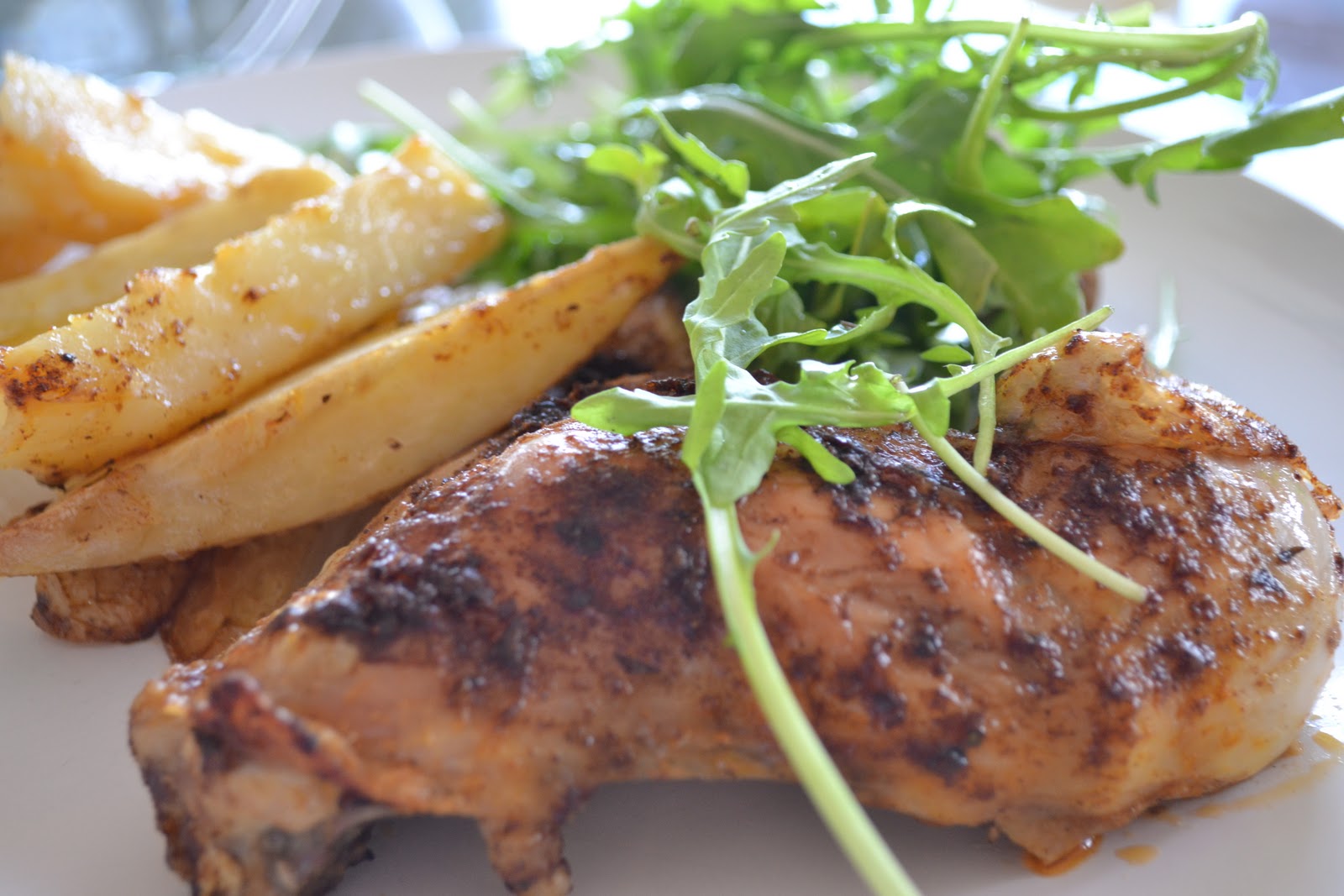 Only Ever Once Day 84 Spice Roasted Chicken with Chips