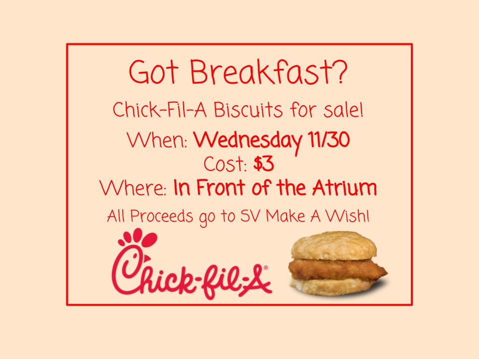 Viking Update ChickFilA Biscuits on Sale Wednesday