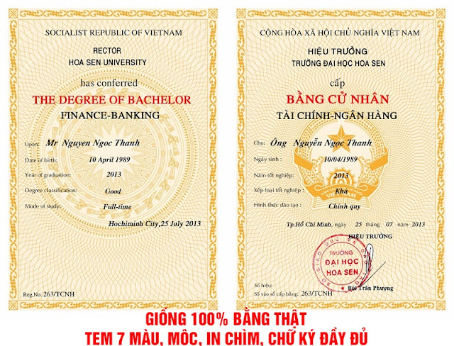 dịch vụ làm bằng đại học giá rẻ uy tín tphcm