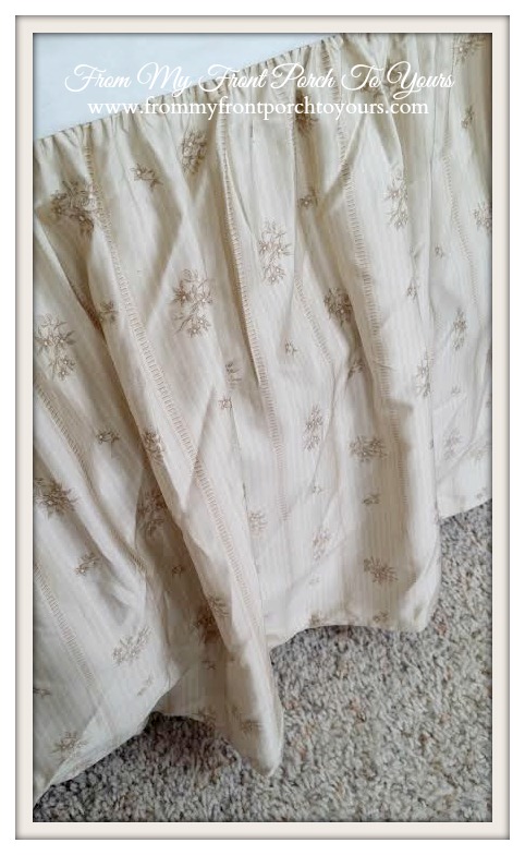 From My Front Porch To Yours- French Farmhouse Bedroom Ralph Lauren bedskirt