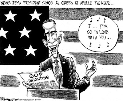 Obama singing Al Green