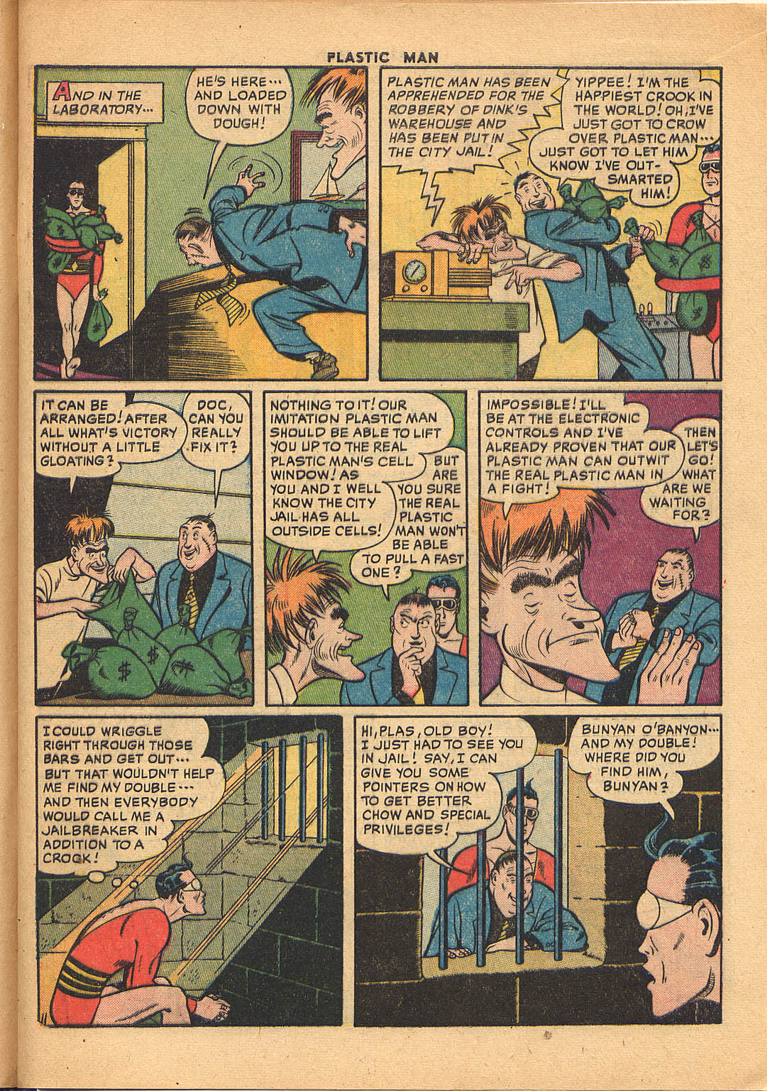 Read online Plastic Man (1943) comic -  Issue #26 - 13